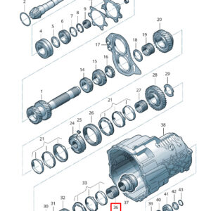 AUDI A6 C6 Manual Transmission Output Shaft Needle Bearing 0A2311207 ORIGINAL