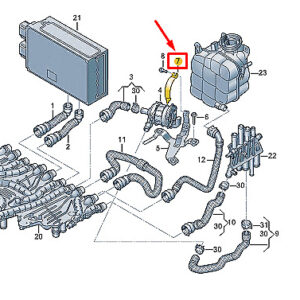 AUDI E-TRON GT Engine Coolant Pump Bracket 9J1965558 ORIGINAL