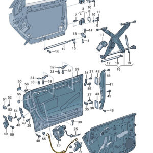 AUDI A8 D5 Rear Door Lock Cable 4N6839315 ORIGINAL