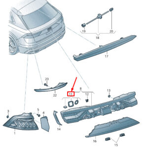 AUDI Q8 4MN Rear Tail Light Gasket Set 4M8998191 ORIGINAL