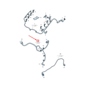 AUDI Q7 4M Engine Cable Harness 057971627Q ORIGINAL