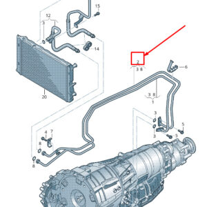 AUDI Q5 8R Automatic Transmission Oil Pressure Line 8R0317817BE ORIGINAL
