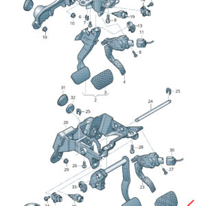 AUDI A8 4H Foot Brake Pedal Cap RHD 4H2723173A ORIGINAL