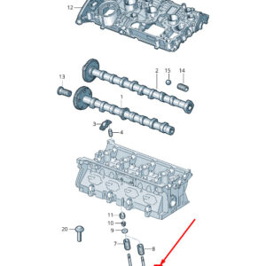 AUDI A4 Avant B9 Engine Exhaust Valve 06L109611B ORIGINAL