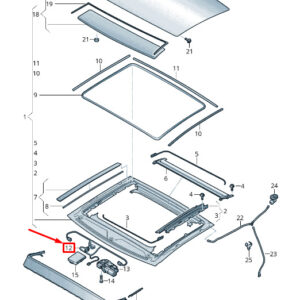 AUDI A6 4A C8 Sunroof Wire Set 4K9971642 ORIGINAL