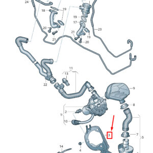 AUDI A7 Sportback 4G Engine Secondary Air Pump Retainer 4G0906617H ORIGINAL