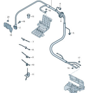 AUDI RSQ8 4MN Battery + Wiring Set 4M0971225CS ORIGINAL