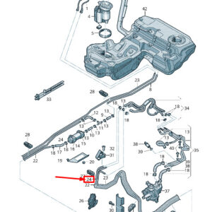 AUDI A4 Avant B8 Fuel Return Line 8K0201533 ORIGINAL