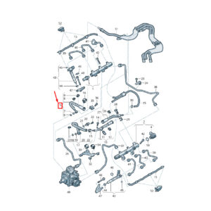AUDI Q5 FY Fuel Line 059130298J ORIGINAL