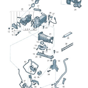 AUDI A4 B9 Engine Vacuum Hose 059131375P ORIGINAL