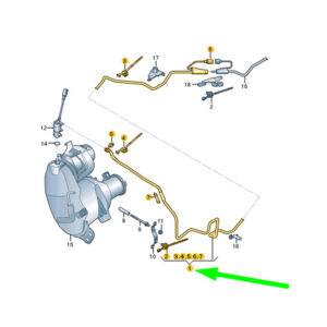 AUDI Q5 FY Front Reducing Agent Transfer Line 80A131961H ORIGINAL