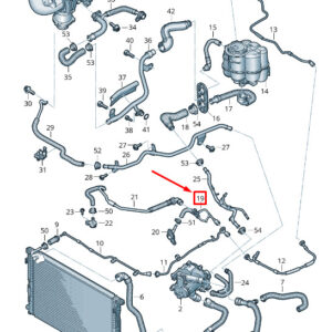 AUDI A4 Avant B9 Engine Breather Line 8W0121081DE ORIGINAL