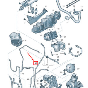 AUDI A6 Avant C6 Engine Vacuum Hose 03L131552D ORIGINAL
