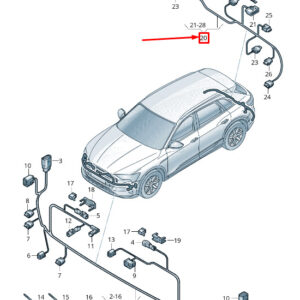 AUDI E-TRON GEN Rear Parking Aid Wiring Set 4KE971104AA ORIGINAL