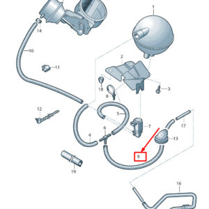 AUDI TT 8J Vacuum System Vacuum Hose RHD 8J0253760C ORIGINAL