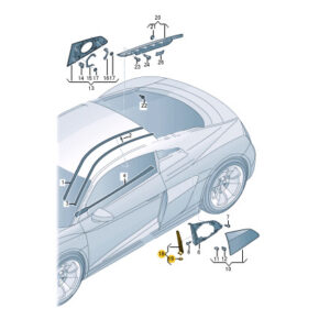 AUDI R8 4S3 Front Left Grille Bungs 4S8853593A ORIGINAL