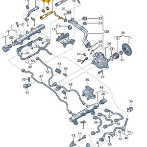 AUDI A8 D5 Fuel Return Line 059130298AL ORIGINAL
