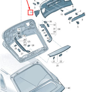 AUDI Q3 F3 Rear Left Tail Light Access Cover 83A867657A4PK ORIGINAL