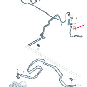 AUDI A6 C8 Rear Brake Hose 4K0611775C ORIGINAL