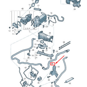 AUDI A6 Allroad 4G Engine Vacuum Hose 059131058F ORIGINAL