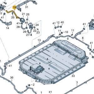 AUDI E-TRON Sportback GEA Cooolant Hose Pipe 4KE121086F ORIGINAL