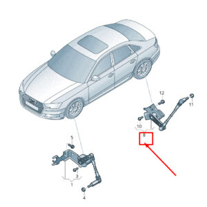 AUDI A8 4N Right Headlight Level Sensor 4N0941310E ORIGINAL