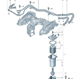 AUDI A6 C8 Fuel Feed Line 4K0201359 ORIGINAL