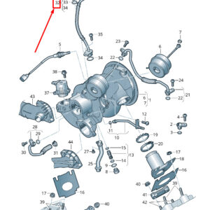 AUDI Q5 FY Turbocharger Oil Line 06M145144E ORIGINAL