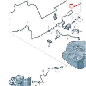 AUDI A5 Sportback 8T Fuel Line 8T0261191K ORIGINAL