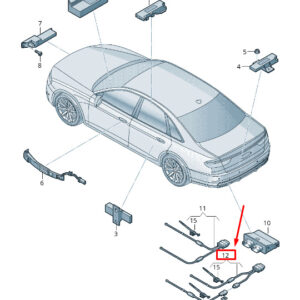 AUDI A8 4N Tailgate Opening Sensor Line 4N0962239A ORIGINAL