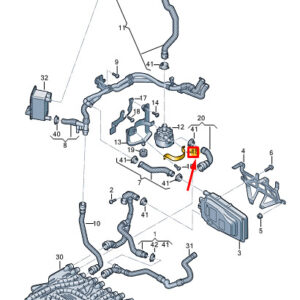 AUDI E-TRON GT Engine Water Pump Clamp 9J1965544 ORIGINAL