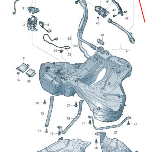 AUDI A6 C8 Fuel Tank Breather Line 4K8201167A ORIGINAL