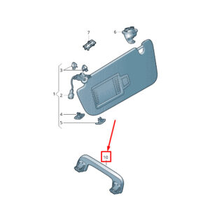 AUDI Q8 4MN Rear Roof Grab Handle 8W0857608DT4 8W0857608 DT4 ORIGINAL