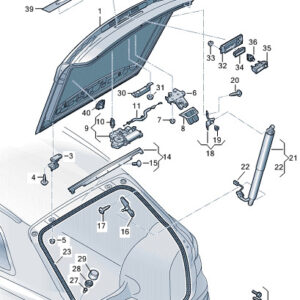 AUDI Q4 E-Tron Rear License Plate Bracket 89E8271139B9 ORIGINAL