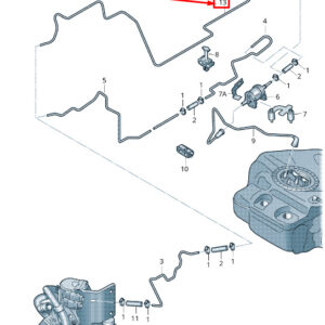 AUDI Q5 8R Fuel Line 8R0261529G ORIGINAL