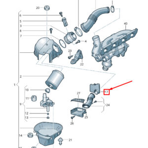 AUDI A8 4H Right Air Intake Flange 4H0133126B ORIGINAL
