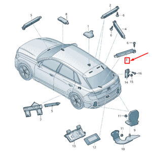 AUDI Q8 4MN Rear Upper Centre Antenna Amplifier 4M8035225L ORIGINAL