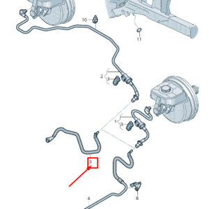AUDI A8 4N Vacuum Pipe 4N0611931AG ORIGINAL