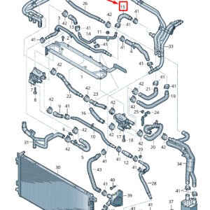 AUDI E-TRON GEN Engine Coolant Hose 4KE819362J ORIGINAL