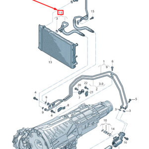 AUDI Q5 8R Automatic Transmission Oil Pressure Line 8R0317826Q ORIGINAL
