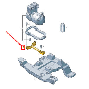 AUDI Q4 E-Tron A/C Compressor Bracket 1EA820034C ORIGINAL