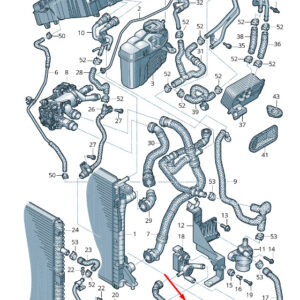 AUDI A6 C8 Coolant Hose With Quick Release Coupling 4K0145920M ORIGINAL
