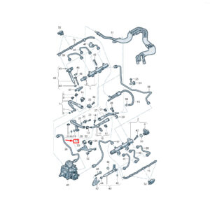 AUDI Q7 4M Fuel Line 059130327N ORIGINAL