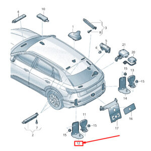 AUDI E-TRON GEN Mobile Phone Aerial Retainer 4KE035525 ORIGINAL