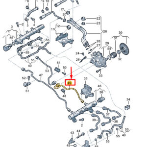 AUDI A8 D5 Fuel Line 059130309DH ORIGINAL
