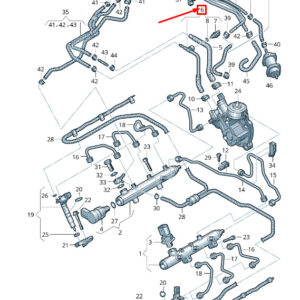 AUDI A6 Avant C7 Fuel Feed Line 059130299K ORIGINAL