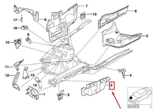 BMW 3 E46 Front Right Stabilizer Support 41118239196 8239196 ORIGINAL - Image 5