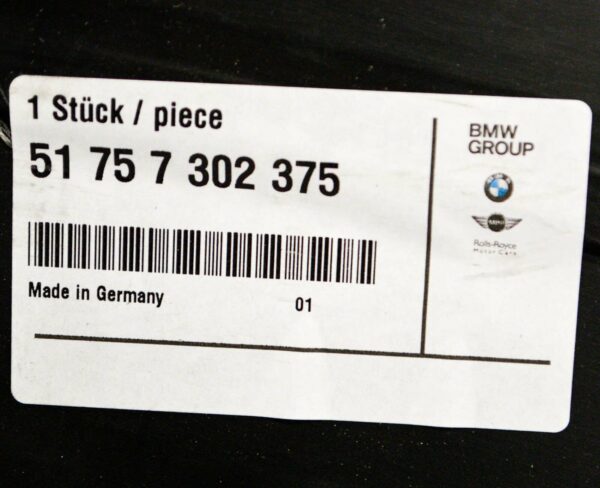 BMW 7 F01 Front Left Wheel Arch Liner Front Bottom Cover 51757302375 ORIGINAL - Image 2