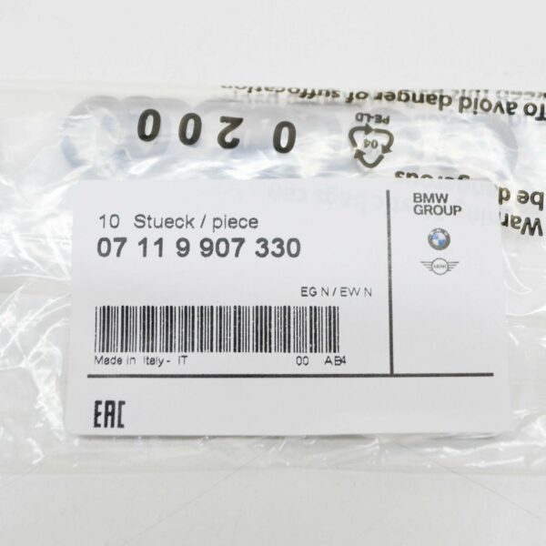 BMW 1 F20 Turbo Oil Line O-Ring 9907330 07119907330 ORIGINAL - Image 5