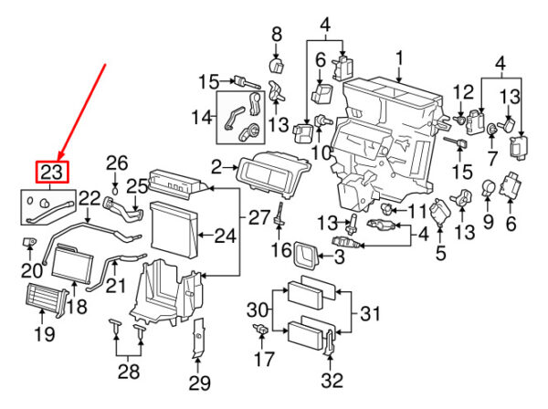 AUDI A6 Avant C6 HVAC Heater Hose 4F0819378B ORIGINAL - Image 4